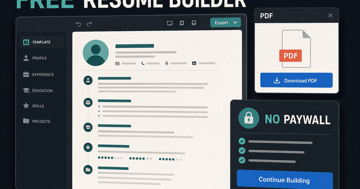 Free resume builder: what makes one worth using